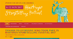 Desktop Screenshot of hastingsstoryfest.org.uk